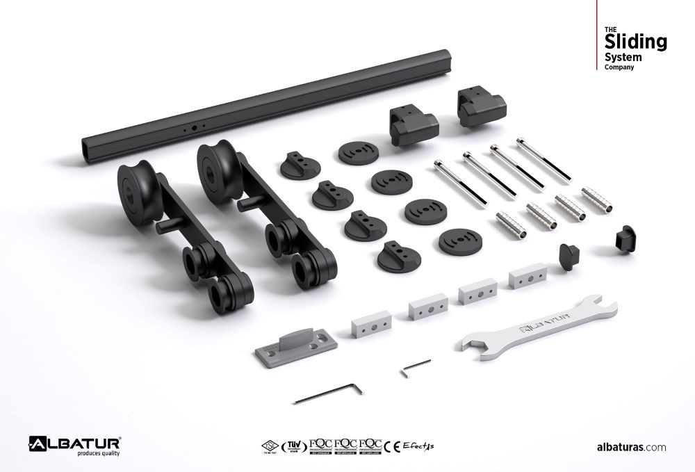 BarnDoor 8800  80 Kg - Μηχανισμός Συρόμενης Πόρτας 2000 mm