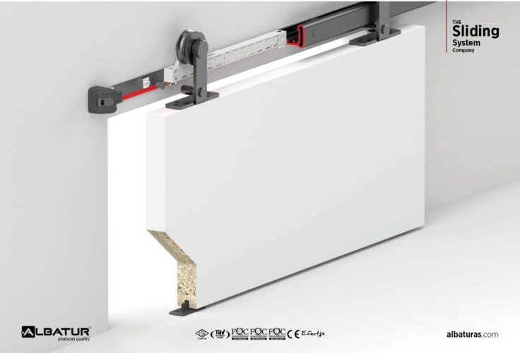 BarnDoor 8830  80 Kg - Μηχανισμός Συρόμενης Πόρτας Φρένο Διπλής Κατεύθυνσης