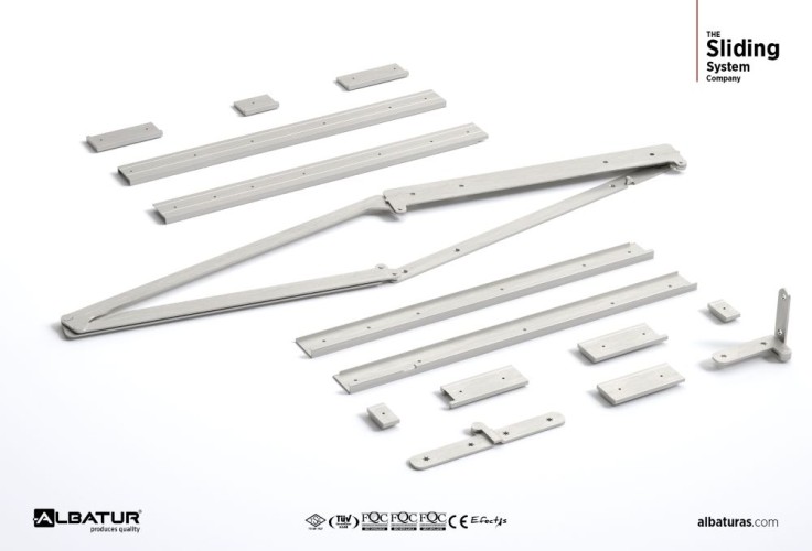 Domino180  1000 mm - Μηχανισμός Σπαστής Ανοιγμένης Πόρτας Αριστερή