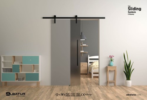 BarnDoor 8920   80 Kg - Μηχανισμός Συρόμενης Γυάλινης Πόρτας Φρένο Διπλής Κατεύθυνσης 1700mm