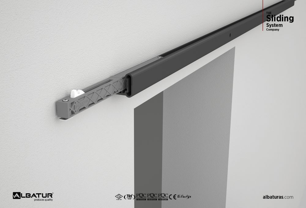 BarnDoor 8920   80 Kg - Μηχανισμός Συρόμενης Γυάλινης Πόρτας Φρένο Διπλής Κατεύθυνσης 2000mm