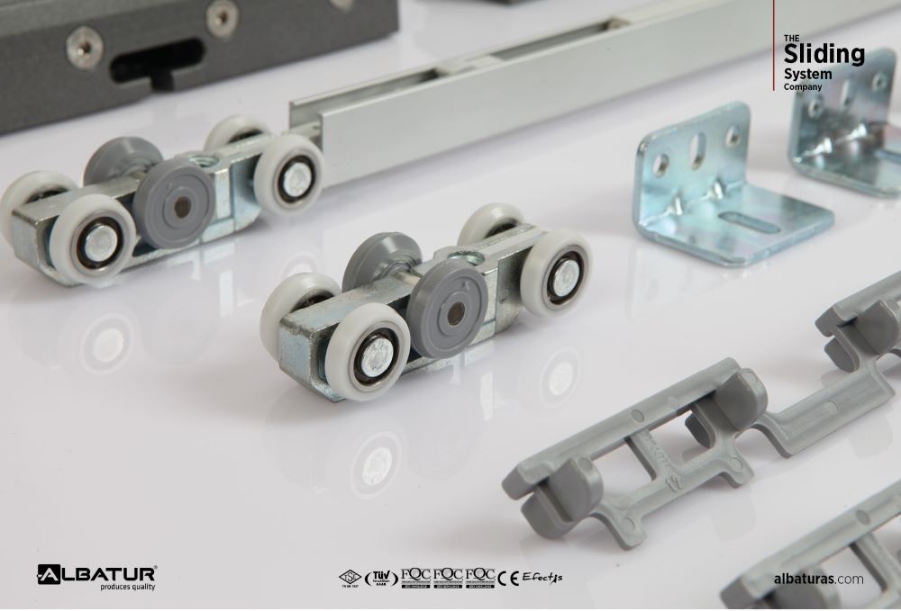 GlassDoor 9035   60 Kg - Μηχανισμός Συρόμενης Γυάλινης Πόρτας Φρένο Διπλής Κατεύθυνσης