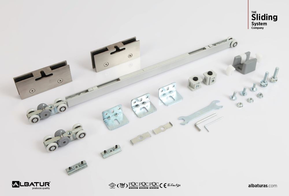 Glass Door 9030    60 Kg - Μηχανισμός Συρόμενης Γυάλινης Πόρτας Φρένο Διπλής Κατεύθυνσης