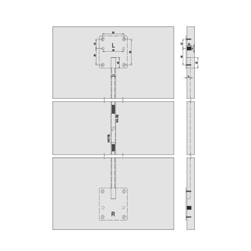 Ντίζα πόρτας μεταλλική ντουλάπας