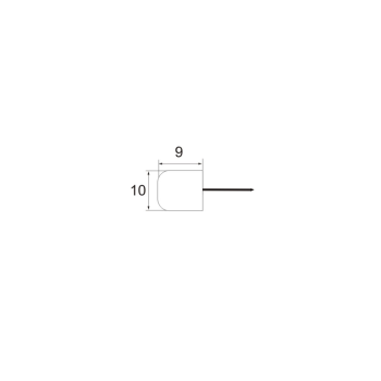 Στοπ ραφιών με καρφί 100 Τεμ. Γκρί