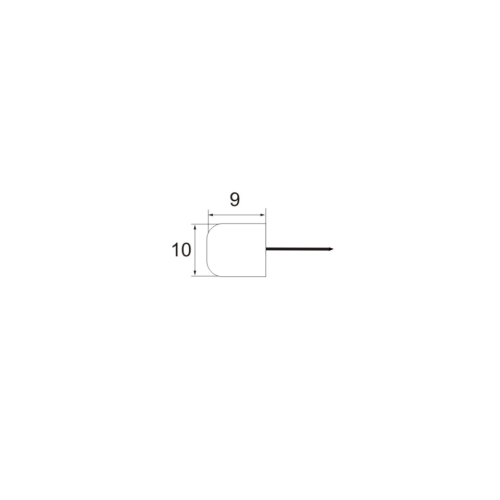 Στοπ ραφιών με καρφί 100 Τεμ. Αχλαδιά