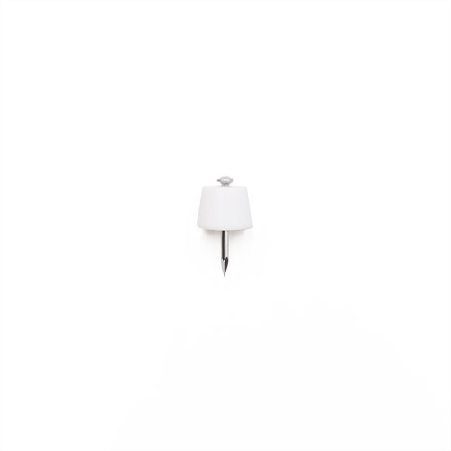 Στοπ ραφιών με καρφί 100 Τεμ. Λευκό