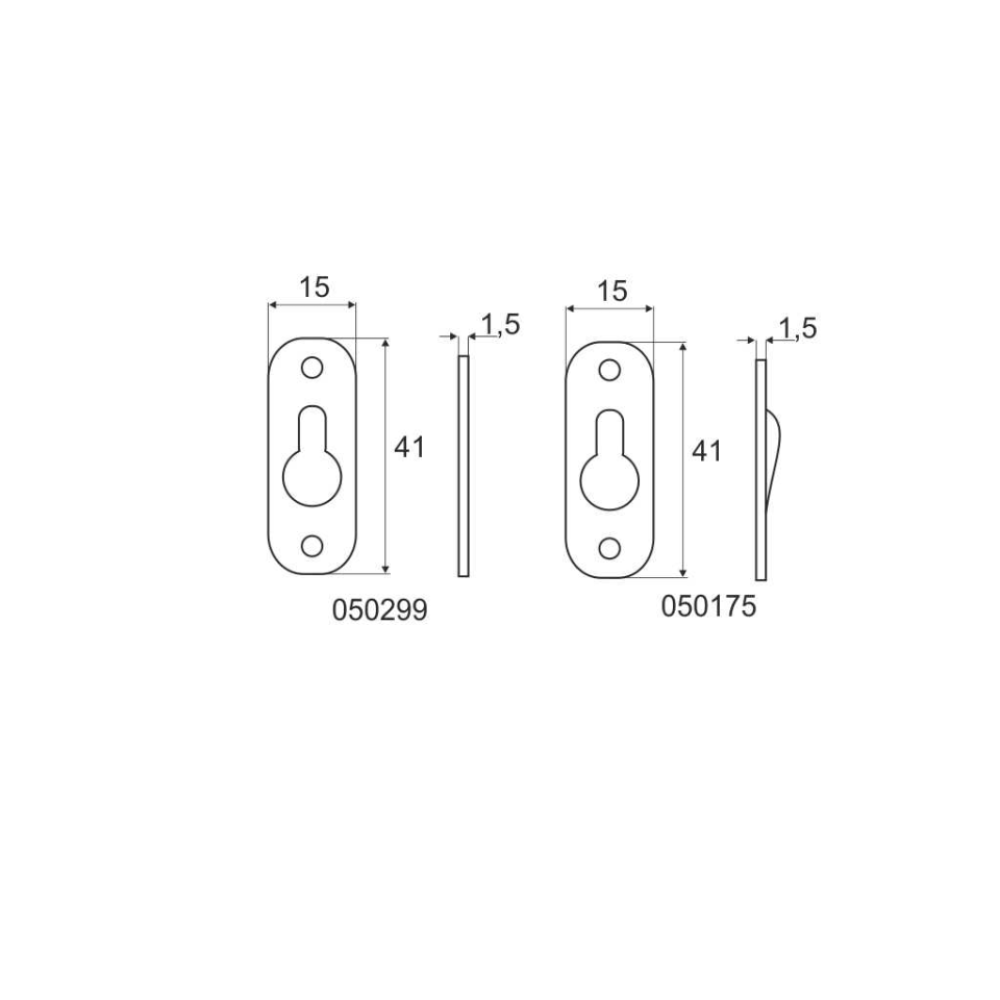 Στήριγμα καθρεφτών ίσιο