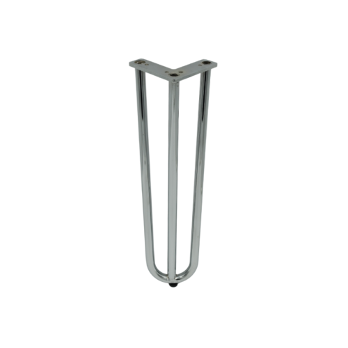 Πόδι σαλονιού μεταλλικό χρώμιο H=410mm