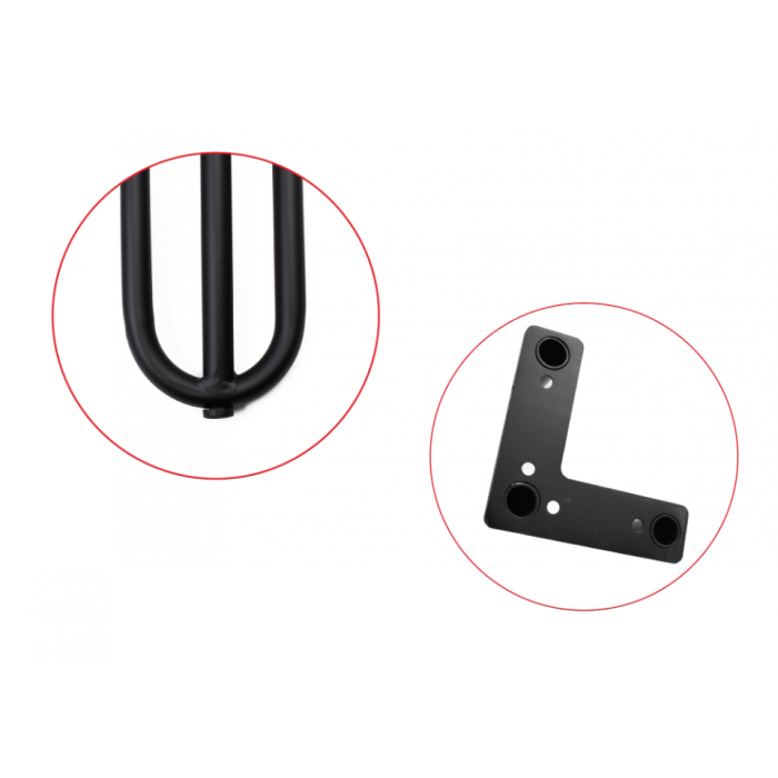 Πόδι τραπεζιού μεταλλικό μαύρο H=710mm