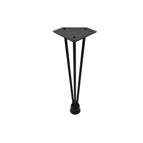 Πόδι σαλονιού μεταλλικό μαύρο H=410mm