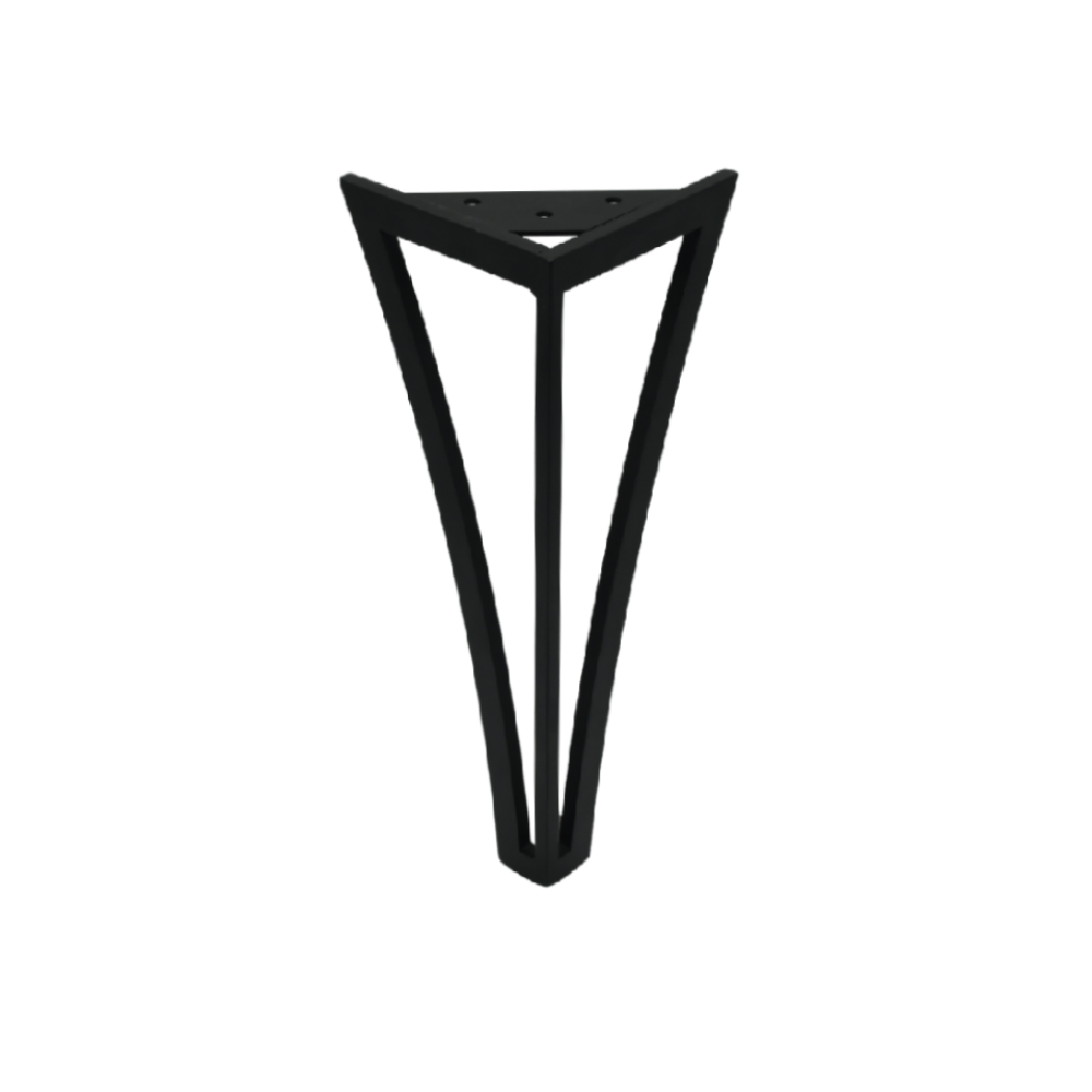 Πόδι σαλονιού μεταλλικό μαύρο H=410mm