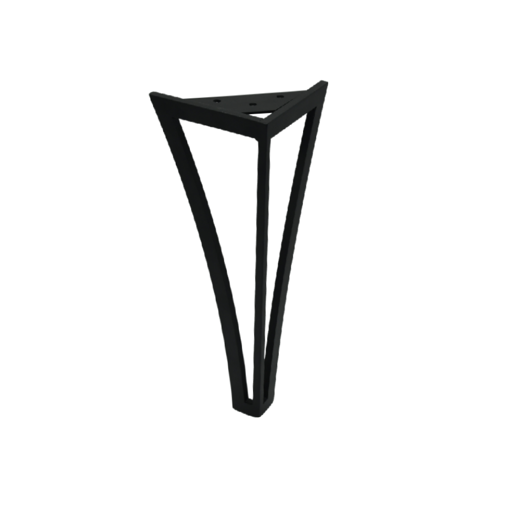 Πόδι σαλονιού μεταλλικό μαύρο H=410mm