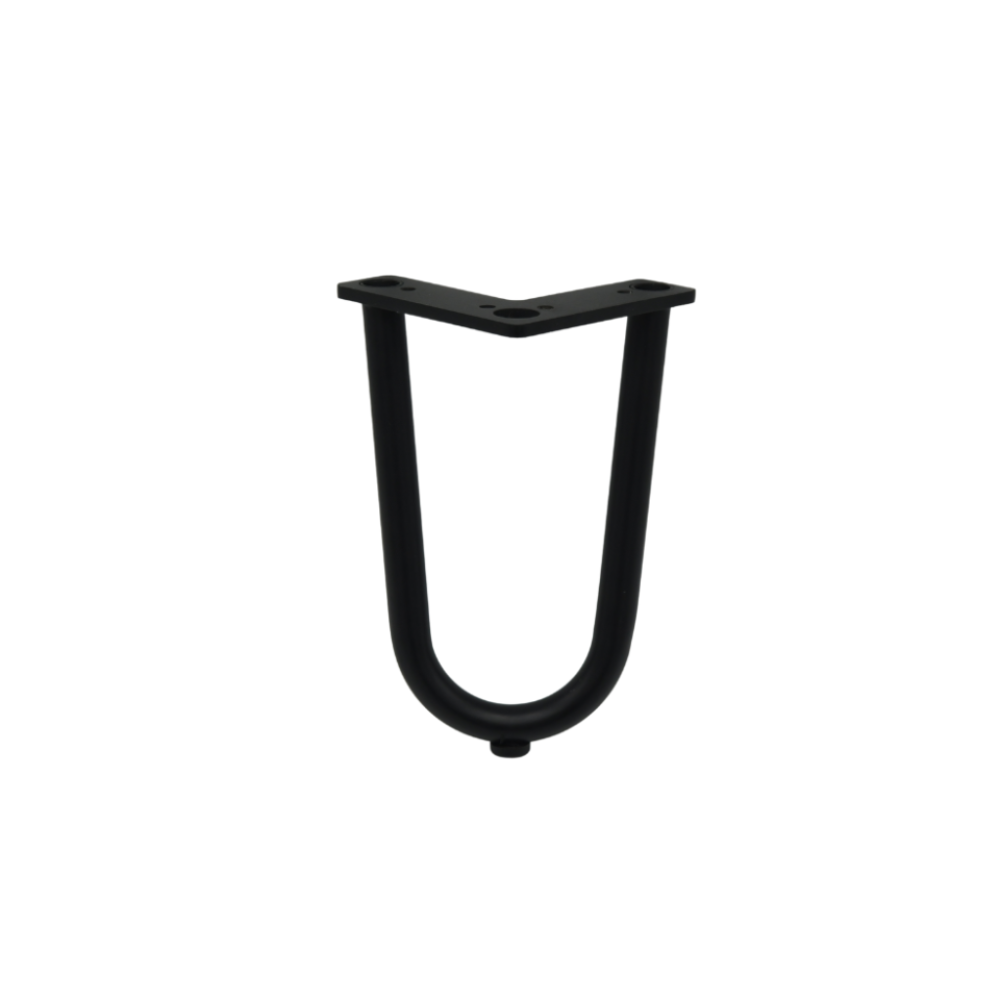 Πόδι επίπλου μεταλλικό μαύρο H=180mm