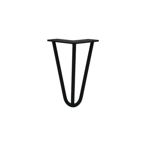 Πόδι επίπλου μεταλλικό μαύρο H=180mm