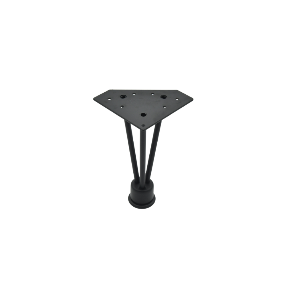 Πόδι επίπλου μεταλλικό μαύρο H=180mm