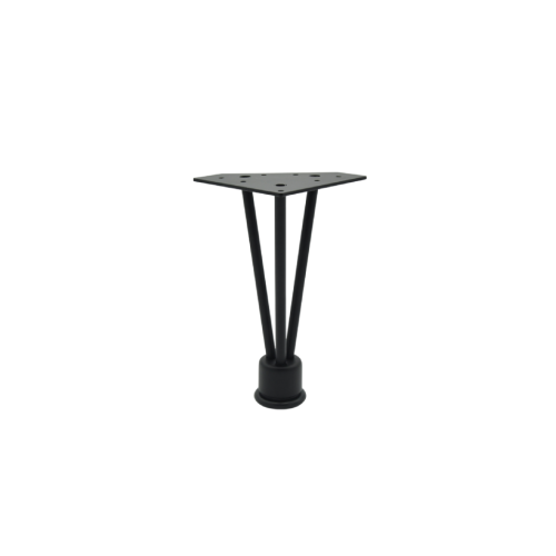 Πόδι επίπλου μεταλλικό μαύρο H=180mm