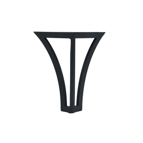 Πόδι επίπλου μεταλλικό μαύρο H=200mm