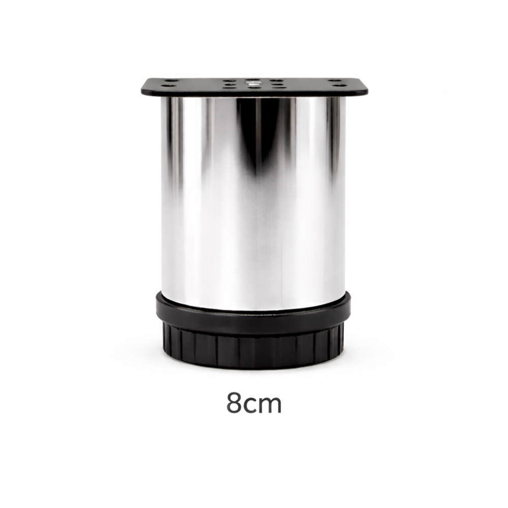 Πόδι επίπλου  Φ42mm, L=80 mm  Χρώμιο