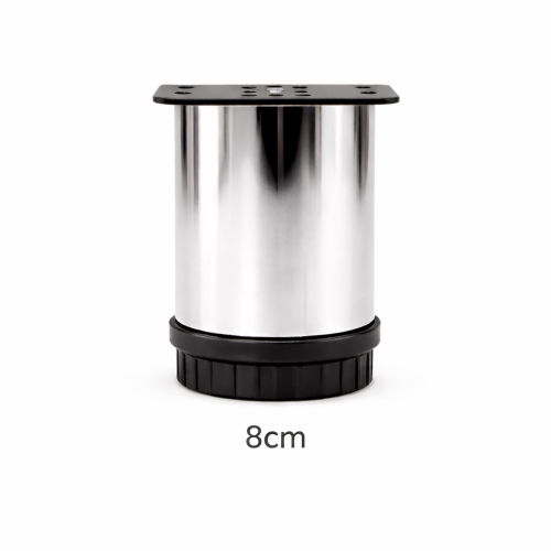 Πόδι επίπλου  Φ42mm, L=80 mm  Χρώμιο