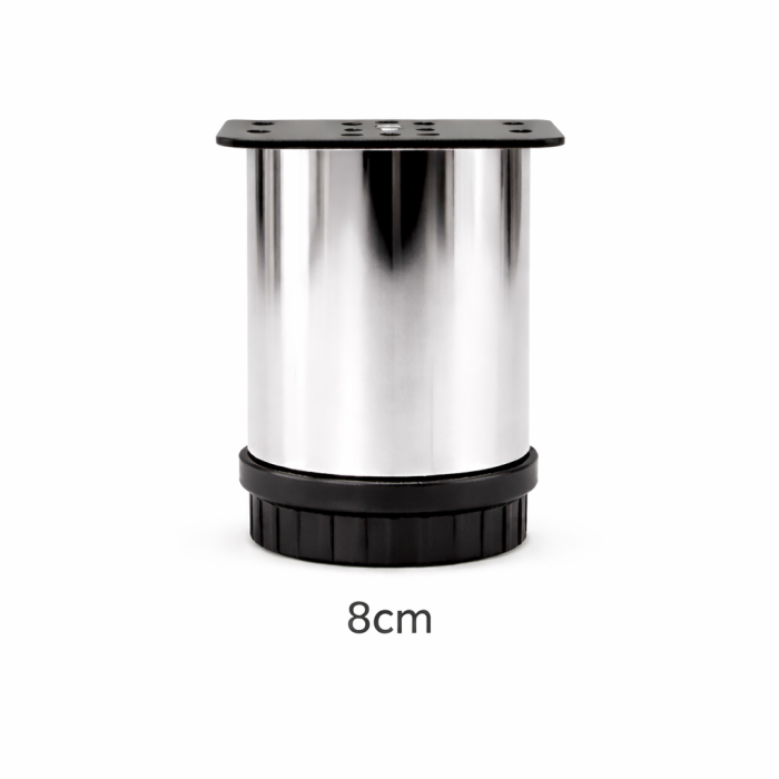 Πόδι επίπλου  Φ42mm, L=80 mm  Χρώμιο