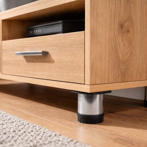 Πόδι επίπλου  Φ42mm, L=80 mm  Χρώμιο