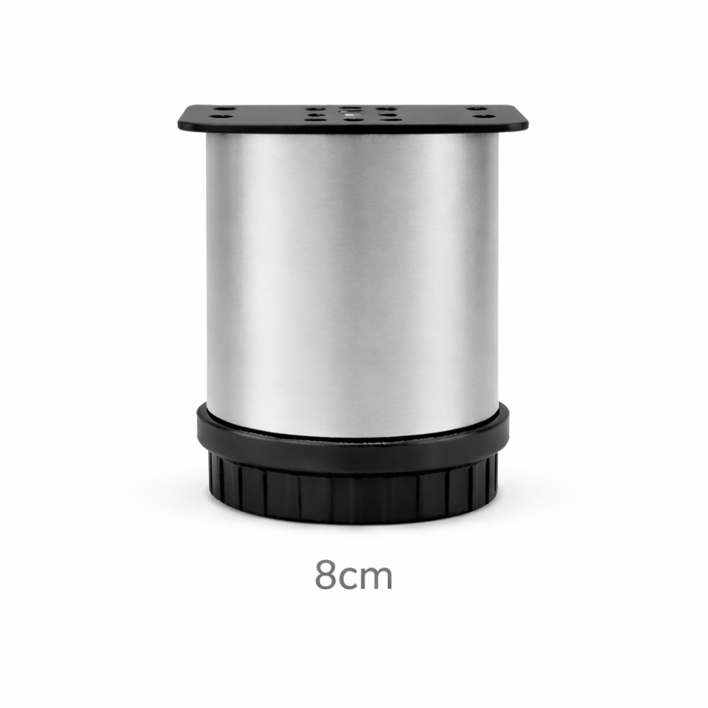 Πόδι επίπλου  Φ42mm, L=80 mm  Ματ Χρώμιο