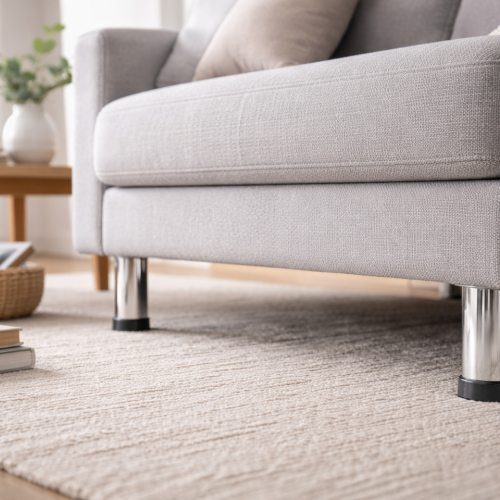 Πόδι επίπλου  Φ42mm, L=100 mm  Χρώμιο