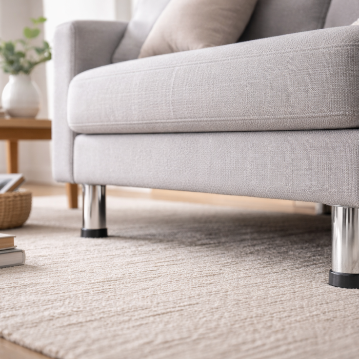 Πόδι επίπλου  Φ42mm, L=100 mm  Χρώμιο