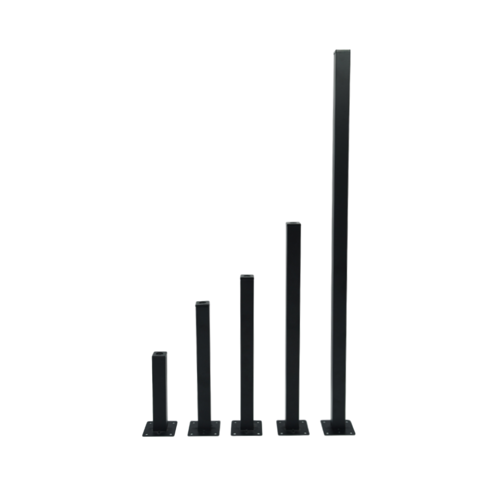 Πόδι σαλονιού μαύρο  25X25mm H=400mm