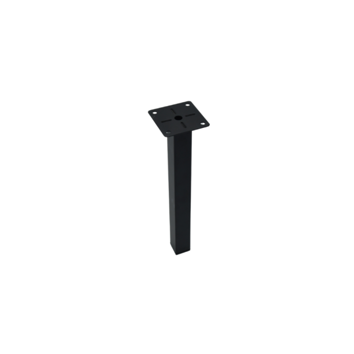 Πόδι επίπλου μαύρο 25X25mm H=250 mm Πόδι επίπλου μαύρο 25X25mm H=250 mm