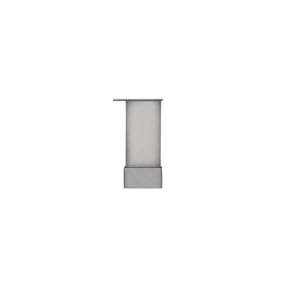 Πόδι επίπλου  40X40mm, h= 100-120mm   Ματ Χρώμιο