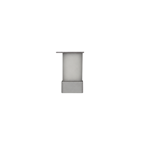 Πόδι επίπλου  40X40mm, h= 80-10 mm Ματ Χρώμιο