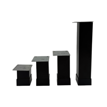 Πόδι επίπλου  40X40mm, h= 100-120mm Μαύρο