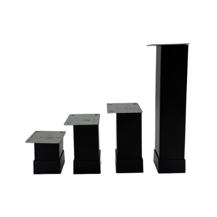 Πόδι επίπλου  40X40mm, h= 80-10 mm Μαύρο