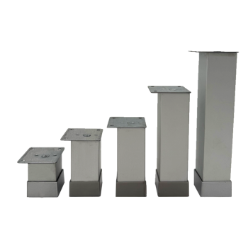 Πόδι επίπλου  40X40mm, h= 100-120mm   Ματ Χρώμιο