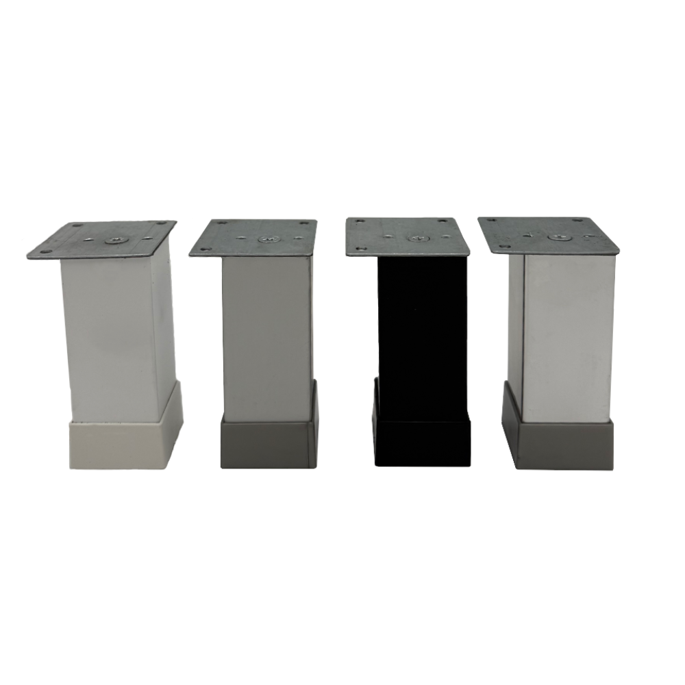 Πόδι επίπλου  40X40mm, h= 80-10 mm ΙΝΟΧ