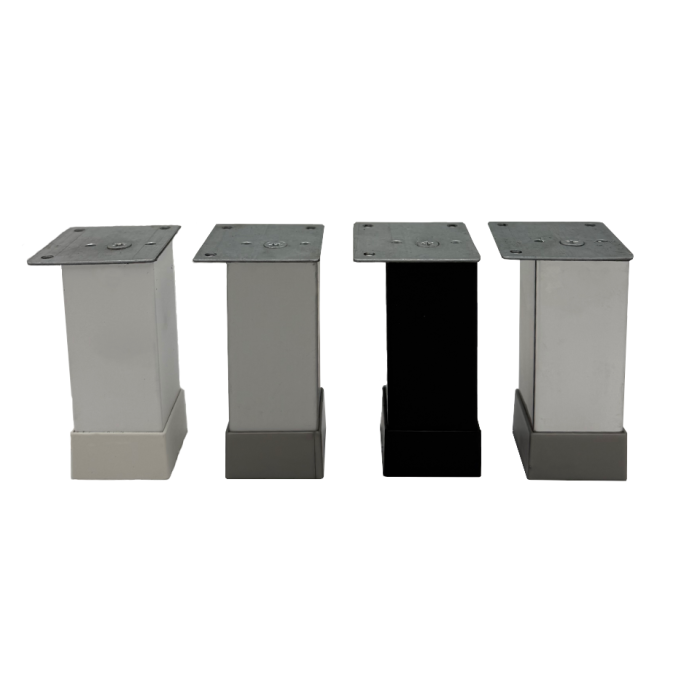 Πόδι επίπλου  40X40mm, h= 100-120mm  Χρώμιο