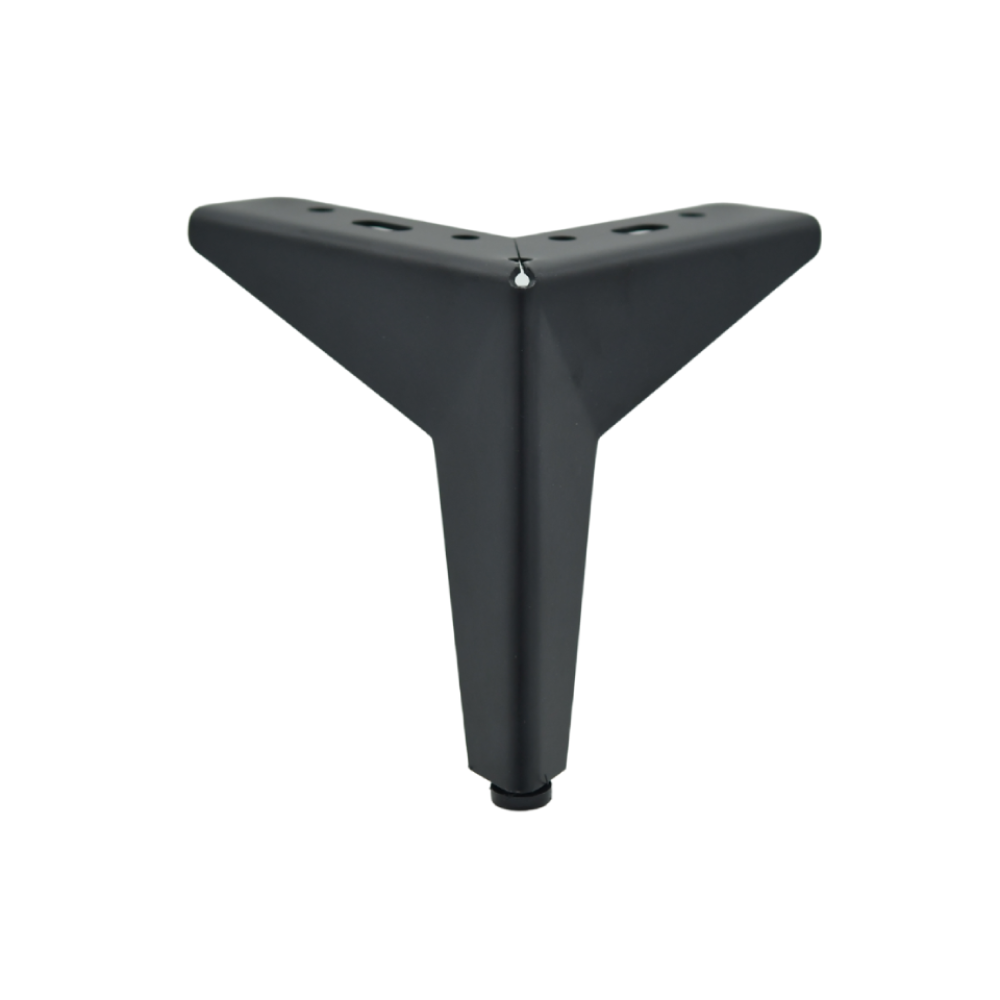 Πόδι επίπλου μεταλλικό μαύρο H=130mm