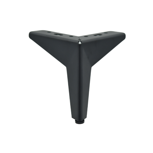 Πόδι επίπλου μεταλλικό μαύρο H=130mm