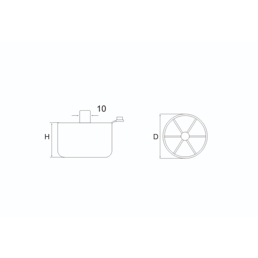 Πόδι πλαστικό ρυθμιζόμενο H=26mm μαύρο