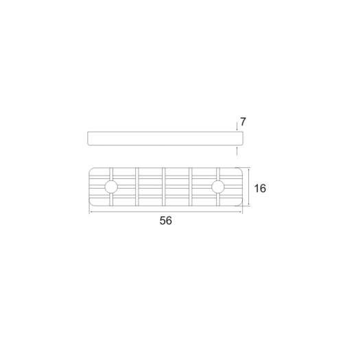 Πατίνι τετράγωνη επίπλου  Δρυς