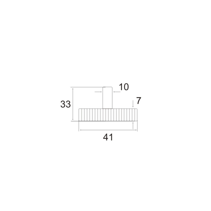 Πόδι ρεγουλατόρος Μ10 μαύρο