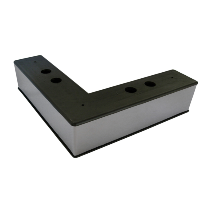 Πόδι επίπλου πλαστική πλαστική 180x180x50mm