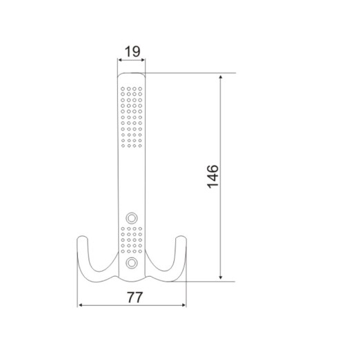 Κρεμάστρα τοίχου 804 αντικέ