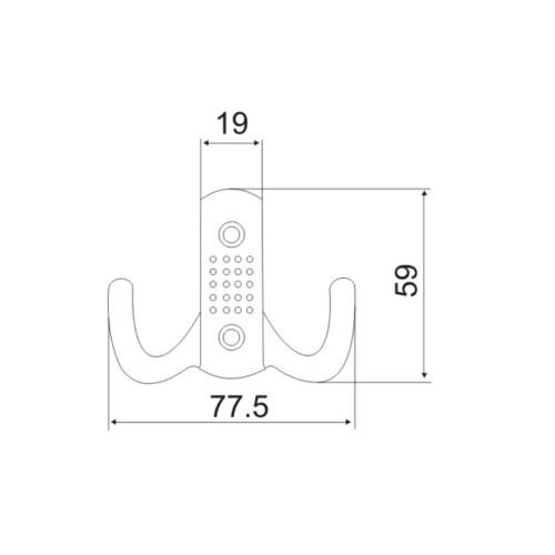 Κρεμάστρα τοίχου 805 αντικέ