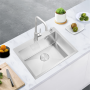 Νεροχύτης ανοξείδωτος μονή τετράγωνη 600x450x230mm