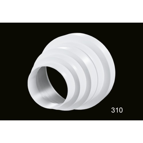 Εξάρτημα μετατροπέας Φ80-Φ150 mm  [310] Λευκό