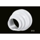Εξάρτημα μετατροπέας Φ80-Φ150 mm  [310] Λευκό