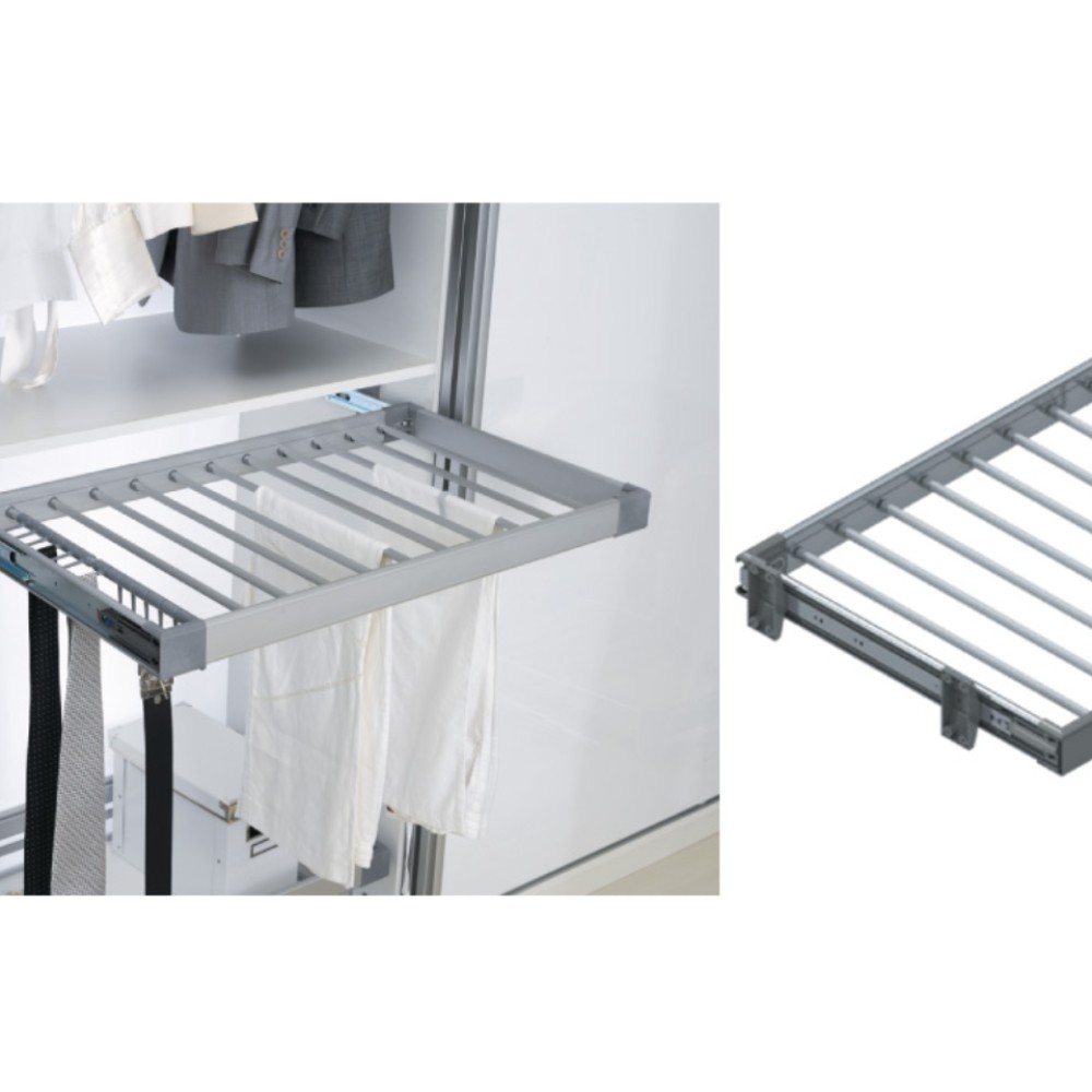 Παντελονοθήκη συρομένη 700mm αλουμινίου